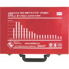 НАБОР СВ Д/МЕТ 375ШТ (1-10) Р6М5